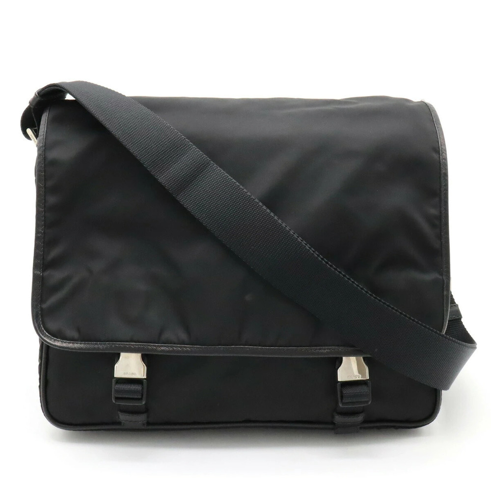 Prada Messenger Crossbody Leather NERO Black